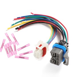 4L60E 4L80E 65E Neutral Safety Switch Pigtails Switch Connectors 7 & 4 Wire fit for GM 1995 to 2004 4-Speed Automatic Transmission 88862288 15305920 15305887 350-0077-1P 186-24229422