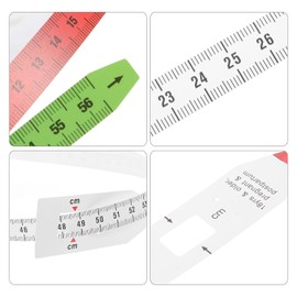 Cinta Métrica Flexible para Medir Circunferencia de Cabeza y Brazo, Set de 2 Unidades (70 Cm Color 56 Cm Multicolor) para Costura, Fitness y Medición Corporal