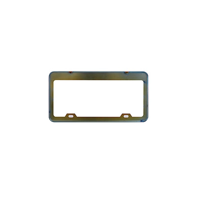 2Pcs MOMO Neo Chrome Aluminum Alloy License Plate Frame W