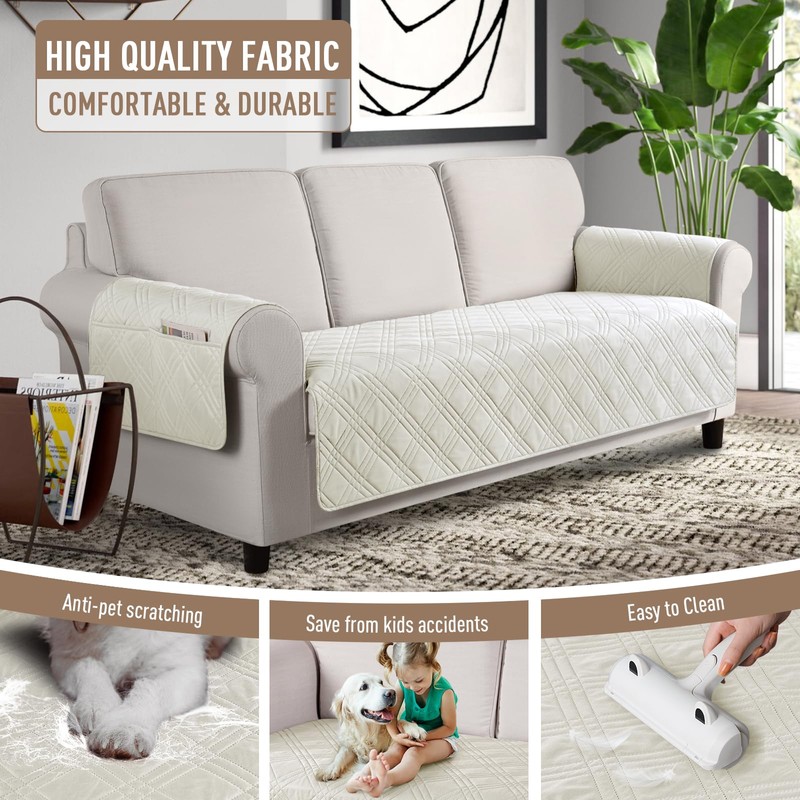 TAOCOCO Waterproof Couch Covers for Pets Dogs with Non Slip