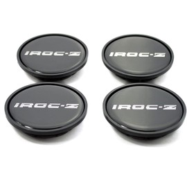 BB Auto New 16 inch Aluminum Wheel Center Caps Silver Emblem Set of 4 Replacements for 1985-1987 IROC Z Camaro Z28