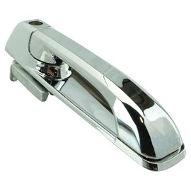 TRQ Front Left Exterior Door Handle Chrome Drivers Side Compatible with 2009-2010 Dodge Ram 1500 2010 Ram 2500 Ram 3500 2011-2018 Ram 1500 2500 3500