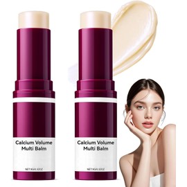 2PCS Cemenrete Calcium MultiBalm, Bálsamo Calcium, Bálsamo Multi Volumen de Calcio, Reafirma, Hidrata y Reduce las Arrugas, Apto para Ojos, Cuello y Rostro.