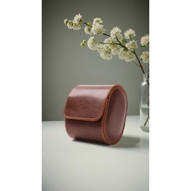 Honwor Luxury Leather Watch Storage Box Travel Single Watch Case by 1 Watch Case for Men Watch Organizer For Storage & Display Perfect for Anniversary and Birthday Gifts