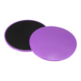 PATIKIL Core Sliders for Training, 6.9 Inches, Pack of 2, Double-Sided Exercise Sliders, Fitness Workout Discs, Power Sliders for Gym, Carpet, Parquet Floor, Purple