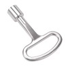 sourcing map Electrical Cabinet Key 8mm Zinc Alloy Square Water