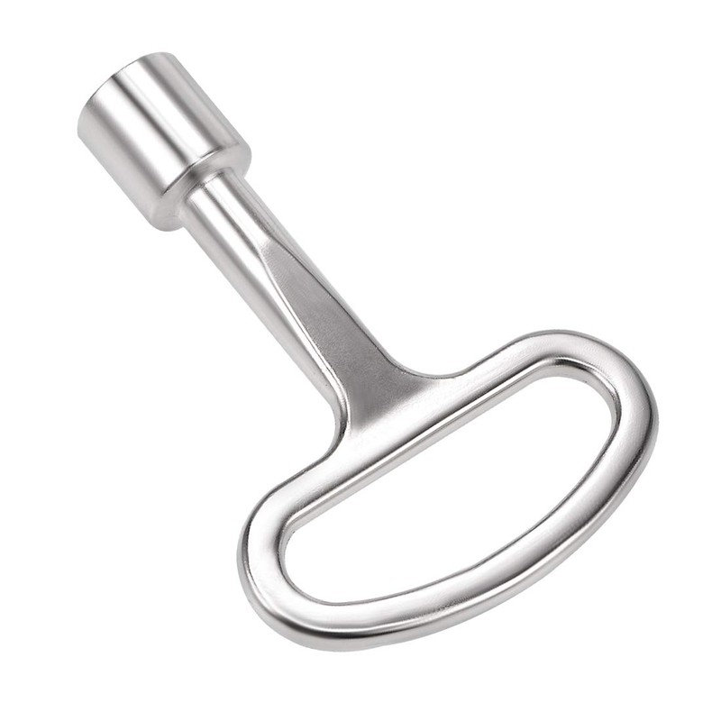 sourcing map Electrical Cabinet Key 8mm Zinc Alloy Square Water