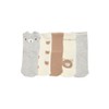 Vertbaudet Pack of 5 Baby Socks Bear, white, 23 -
