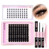 zanlufly Lash Clusters KIt D Curly Lash Extension Kit Volume