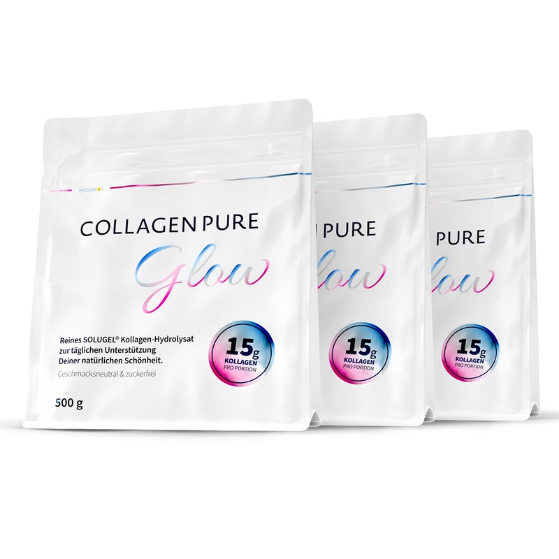 Collagen Pure Glow (3 x 500 g) - 100% Pure