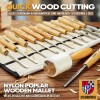 STEINBRÜCKE Wood Carving Tools Set of 12 Chisels and Wood