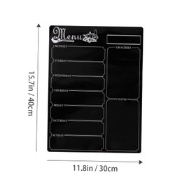 Tofficu Meal Planner Notepad for Refrigerator Weekly Calendar Grocery List Space Meal Menu Board for Family Organizing Hold