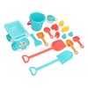 16pcs Kids Beach Toys Set Bucket Shovel Rake Sand Model