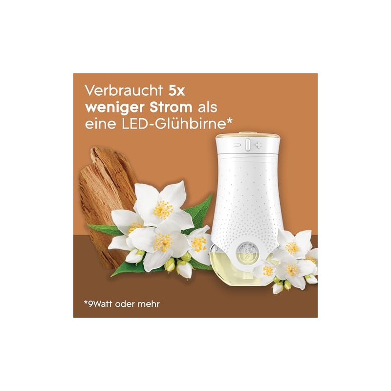 Glade Electric Scented Oil Halter + 3 Nachfüller Sensual Sandalwood