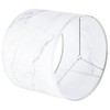 PIKOPIKO 1pcs Medium Lampshade White Marble Patterned Lamp Shade For