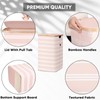 BALEINE Laundry Hamper with Lid, Tall Laundry Baskets with Bamboo