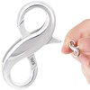CTEAKOP Sterling Silver Lobster Clasp 925, Silver Lobster Claw Clasp,