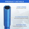 sourcing map 2pcs Nut Driver 6mm Hex Drive Socket CR-V