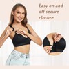 DotVol Women's Front Closure Bra Wirefree Sports Support Adjustable Straps