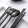 Travel Utensils,Reusable Silverware Set to Go Portable Cutlery Set with