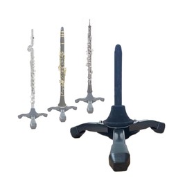 Coret Flute and bB Clarinet stand, Solid Flute Stand, Portable Foldable Tripod Holder Desk Stand for Flute Woodwind Instrument，with protective flocking fiber coating