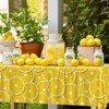 4 Pack Lemon Tablecloth Lemons Summer Party Tablecover Rectangle Table