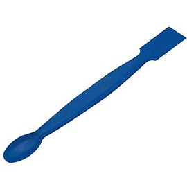 150mm Plastic Spatula with Spoon, Blue, Karter Scientific (Pack of 12)