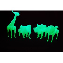 DIRECTGLOW LLC Glow in The Dark 3D Safari Animals (Safari Assortment)