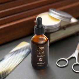 Major Beard Goals Black Seed Oil for Men – Deep Conditioning & Softening Oil– Tames, Styles & Nourishes – Healthy Growth – Formula with Natural Oils & Butters