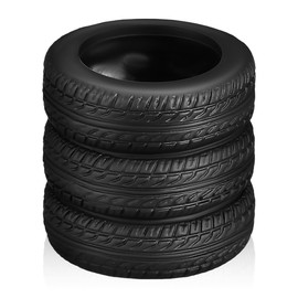 SEWACC Tire Shape Pen Holder Novelty Car Tire Shape Desktop Storage Organizer Small Planter Holder for Home Office School