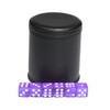 Leatherette Dice Cup Felt Lining Shaker Quiet for Playing Yahtzee/