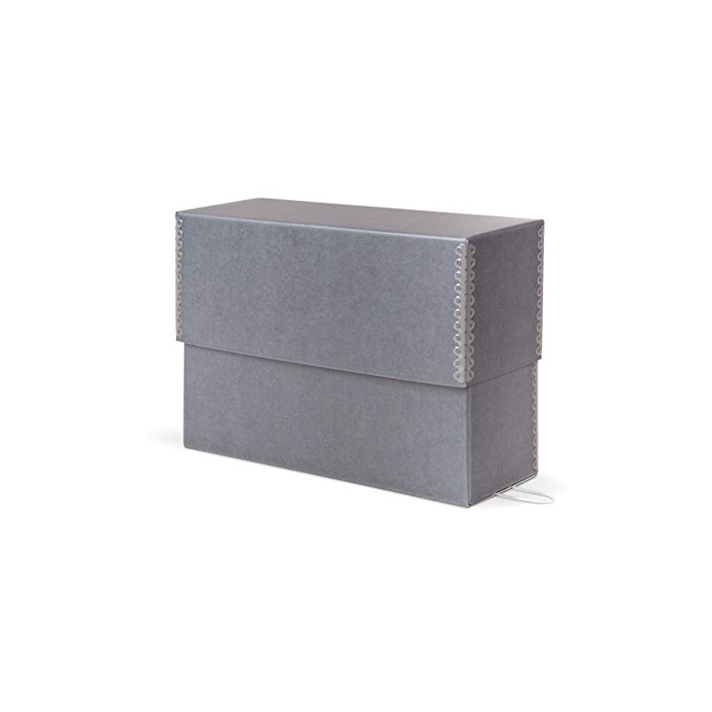 Gaylord Archival Blue/Grey Legal Size Document Storage Box with Separate