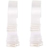 Lansonee 2 Pairs Invisible Soft Clear Non-Slip Adjustable Transparent Replacement