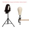 Szcy Llc 23 Inch Canvas Block Mannequin Head for Wigs