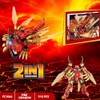 Elemental Dragon 2 in 1 Transformable Ninja Mech Warrior Building