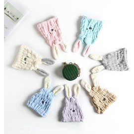 Gorro Secado Rápido para Secar el Cabello Super Absorbente de Poliéster Diseño de Conejo Adorable Color Aleatorio para Uso Diario en Casa