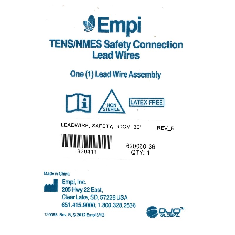 Empi 620060-36 Rehabilicare 36" Keyhole Lead Wire