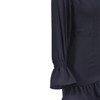 WEEPINLEE Womens Long Sleeve Round Neck Ruffles Wrap Dresses Party