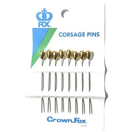 Corsage Pins Pear Gold 8 CT