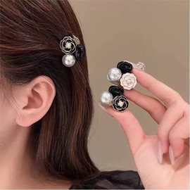 Lemeilleur 12 Mini Pinzas Para El Pelo Con Forma De Camelia, Pinzas Antideslizantes Para Flequillo, Accesorios Para Cabello Grueso Y Fino Para Mujeres