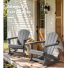 Adirondack Rocking Chair, HDPE Outdoor Rocker with UV Protection &