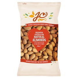 J.C.'S QUALITY FOODS Premium Natural Australian Almonds, 500 g