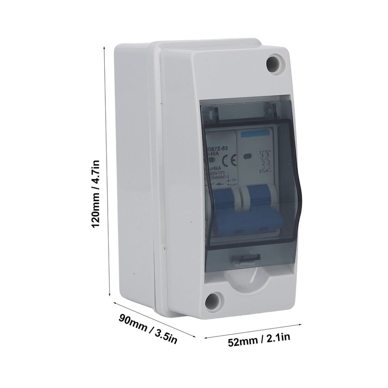 Miniature Circuit Breaker DC 1000V Disconnect Switch 40A Solar PV