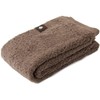 Oka Face Towel, Light Brown, Approx. 13.4 x 30.3 inches