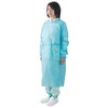 Kawanishi Industrial Clean Bells Non-Woven Fabric Isolation Gown, 10 Pieces,