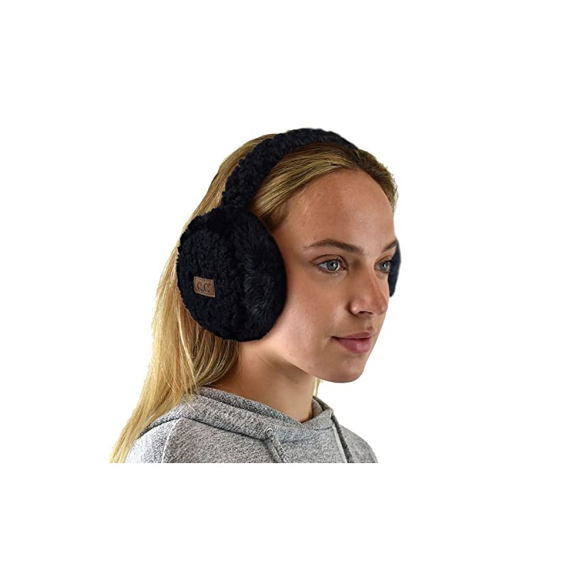 C.C Soft Winter Warm Adjustable Headband Ear Warmer Earmuffs, Sherpa