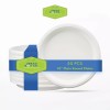 Urban Box Co 10-Inch Disposable Paper Plates, Heavy Duty, Compostable,