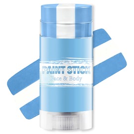 Blue White and Blue Argentina Face Paint Sticks for World Cup Fans; Sweat-Resistant, High-Pigment Face Paint Sticks Suitable for Sports Such As Soccer, Rugby, Softball, Baseball & Hockey.