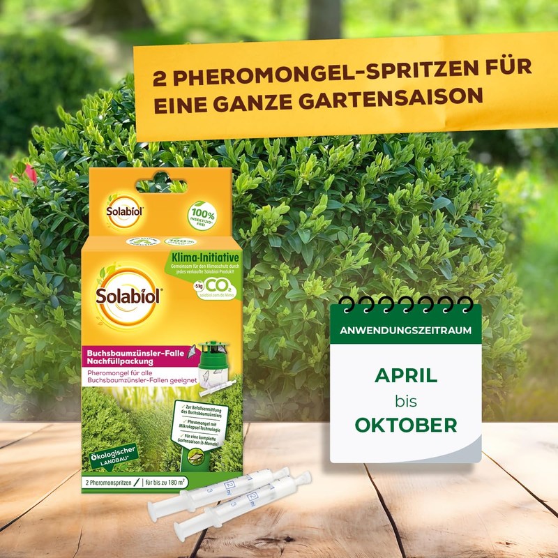 Solabiol Boxwood Moth Trap Refill Pack for Filling Solabiol Boxwood