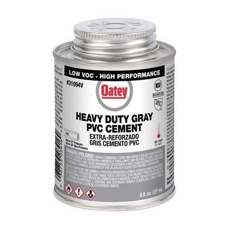 Cement PVC HD Gray 8OZ